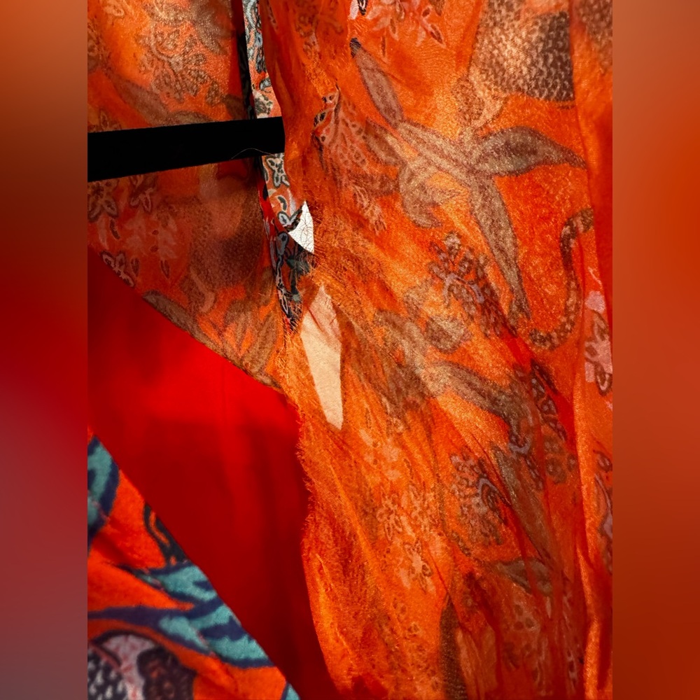 SALONI Tamara B Maxi Dress Gown in Ruby Jungle Monkey Size US 2 - Picture 12 of 13